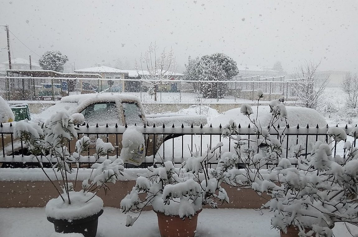 Ισχυρή χιονόπτωση και πάλι στα Γιάννινα