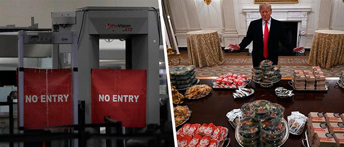 Shutdown στις ΗΠΑ και ο Τραμπ κερνά… burger στον Λευκό Οίκο