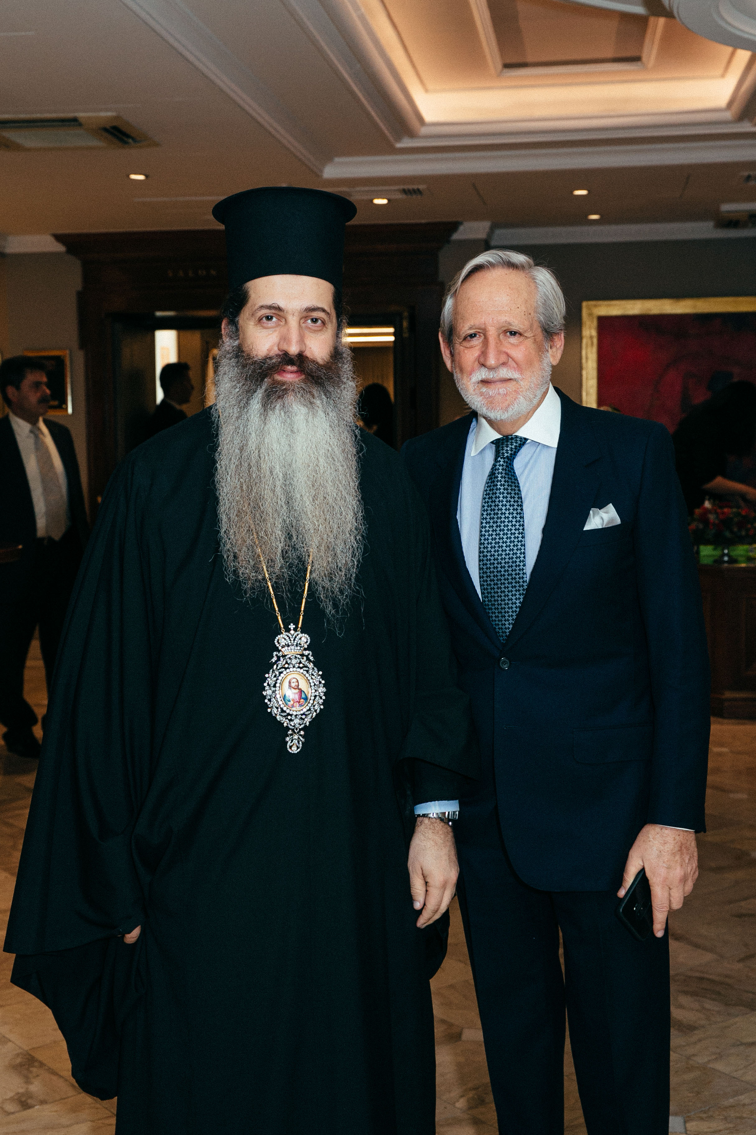 Εκπρόσωπος Αρχιεπισκόπου Επίσκοπος Θεσπιών κύριος Συμεών, Διονύσιος Κοδέλλας Εκπρόσωπος Αρχιεπισκόπου Επίσκοπος Θεσπιών κύριος Συμεών, Διονύσιος Κοδέλλας