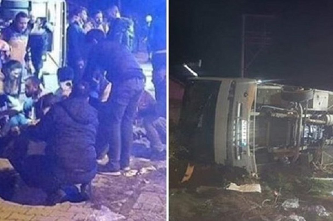 Αναποδογύρισε λεωφορείο που μετέφερε οπαδούς της Ανκαραγκουτσού – Δύο νεκροί