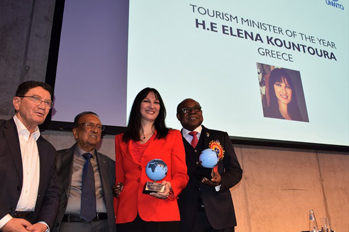 Καλύτερη υπουργός Τουρισμού παγκοσμίως η Ελενα Κουντουρά – Η απονομή των βραβείων