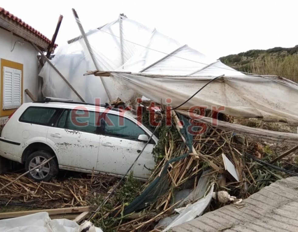 Μετρά τις πληγές της η Κρήτη – Εικόνες απίστευτης καταστροφής