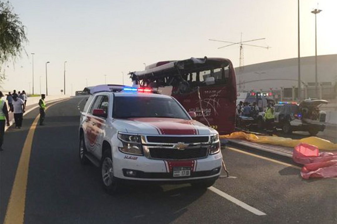 Τροχαίο δυστύχημα με λεωφορείο στο Ντουμπάι: Αναφορές για 17 νεκρούς