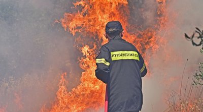 Σε εξέλιξη φωτιά στα Καλάβρυτα - Σηκώθηκαν τέσσερα εναέρια μέσα