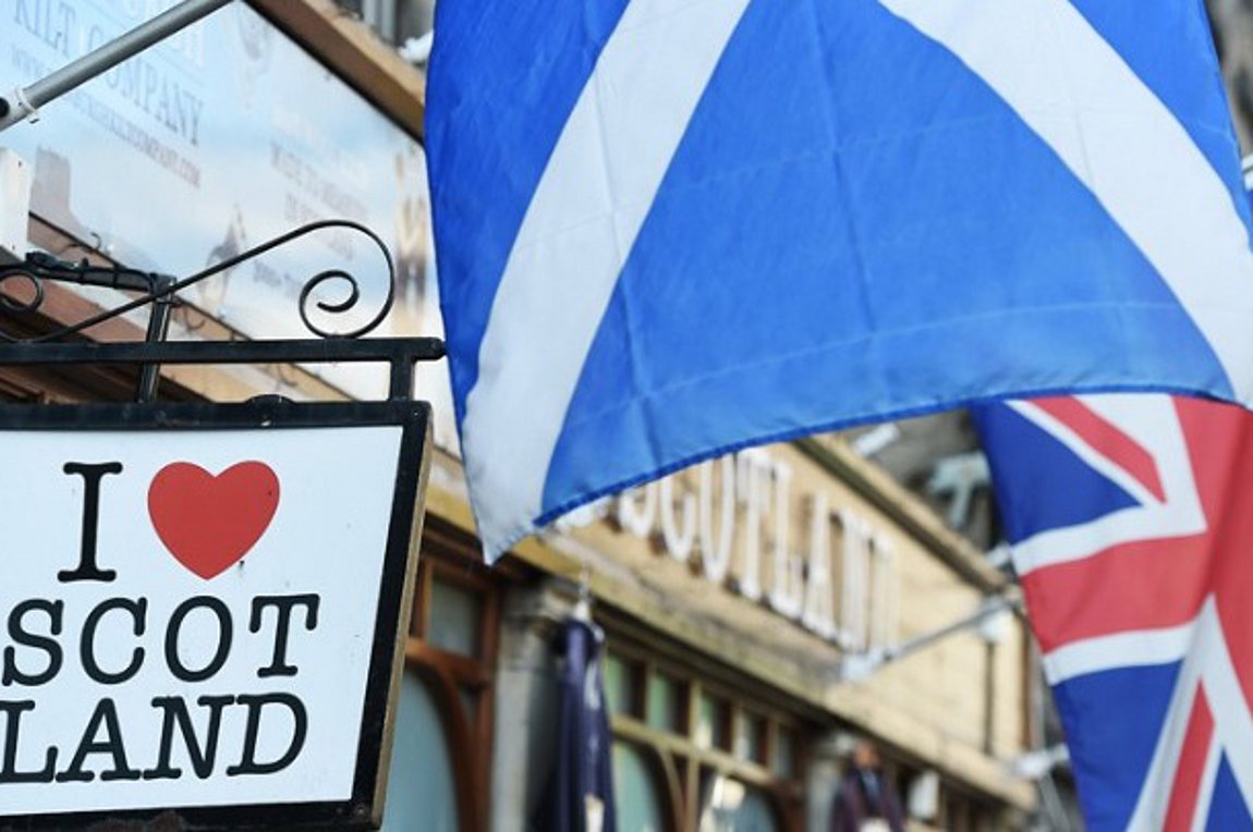 Διαδήλωση υπέρ της ανεξαρτησίας της Σκωτίας στη Γλασκώβη