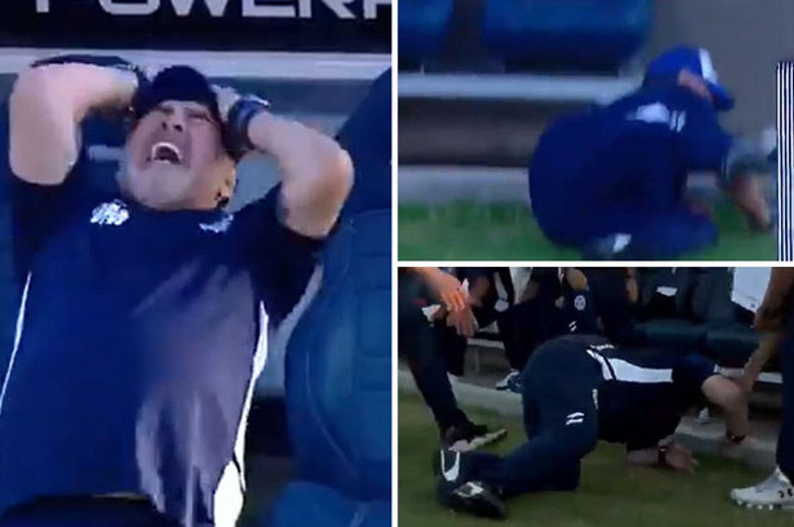 Βίντεο: Σωριάστηκε στο έδαφος, εν ώρα αγώνα, ο Μαραντόνα