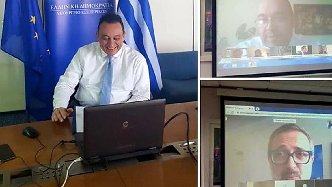Τηλεδιάσκεψη του υφ. Εξωτερικών Κ. Βλάση με επικεφαλής προξενικών αρχών