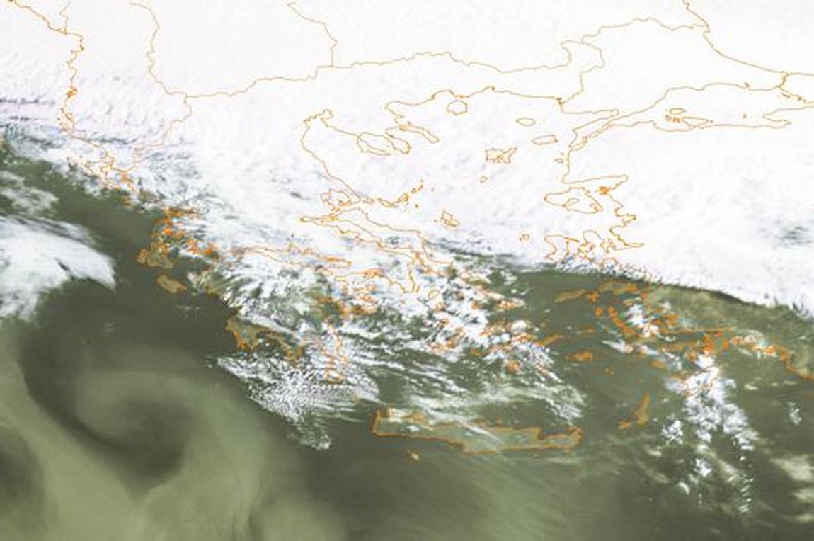 Συννεφιά και βροχές στα βόρεια, σκόνη και ζέστη στα νότια σήμερα
