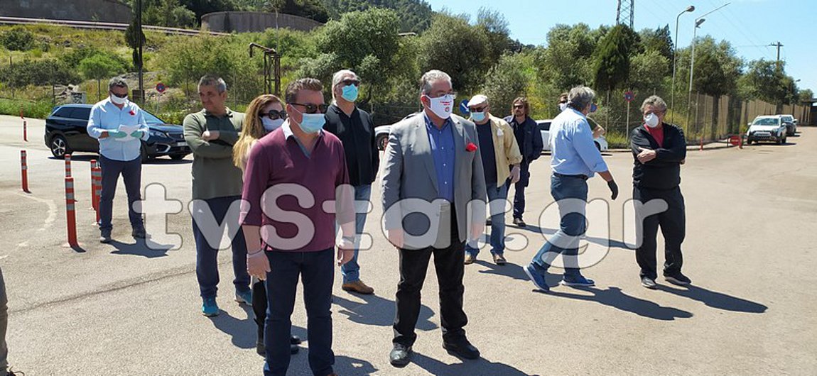 Στη ΛΑΡΚΟ ο γ.γ. του ΚΚΕ Δ. Κουτσούμπας