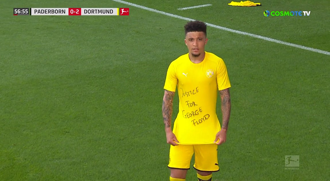 Σάντσο: Γκολ και… «Justice for G.Floyd»