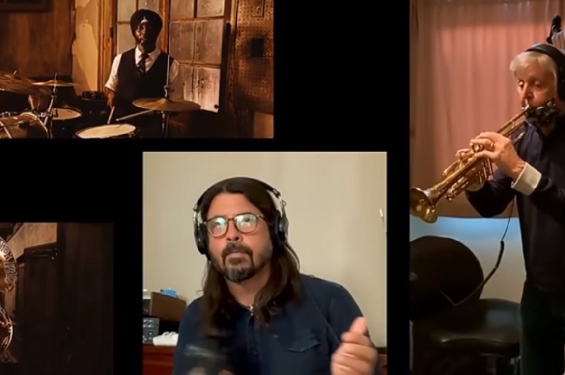 Ντέιβ Γκρολ, Έλβις Κοστέλο και Πολ ΜακΚάρτνεϊ ένωσαν τις δυνάμεις τους