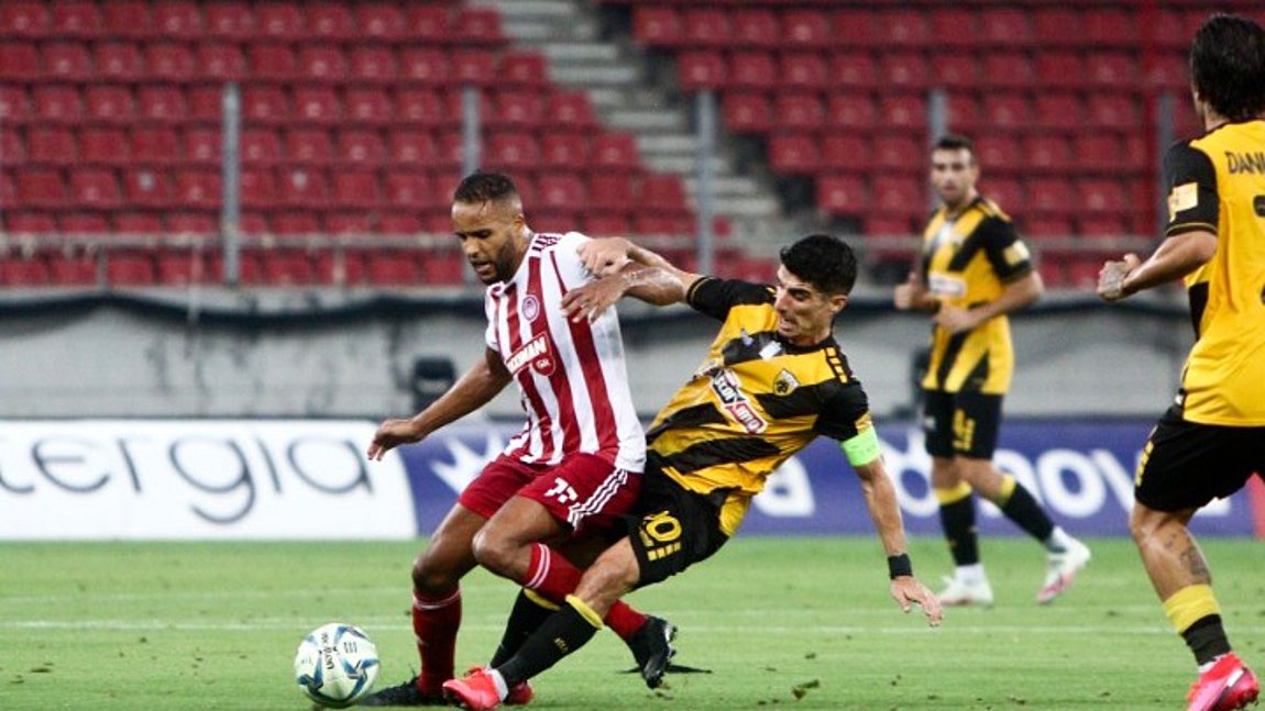 Ery8roleyko Parti Enopsei Telikoy Kypelloy Olympiakos Aek 3 0 Enothtes A8lhtismos Real Gr