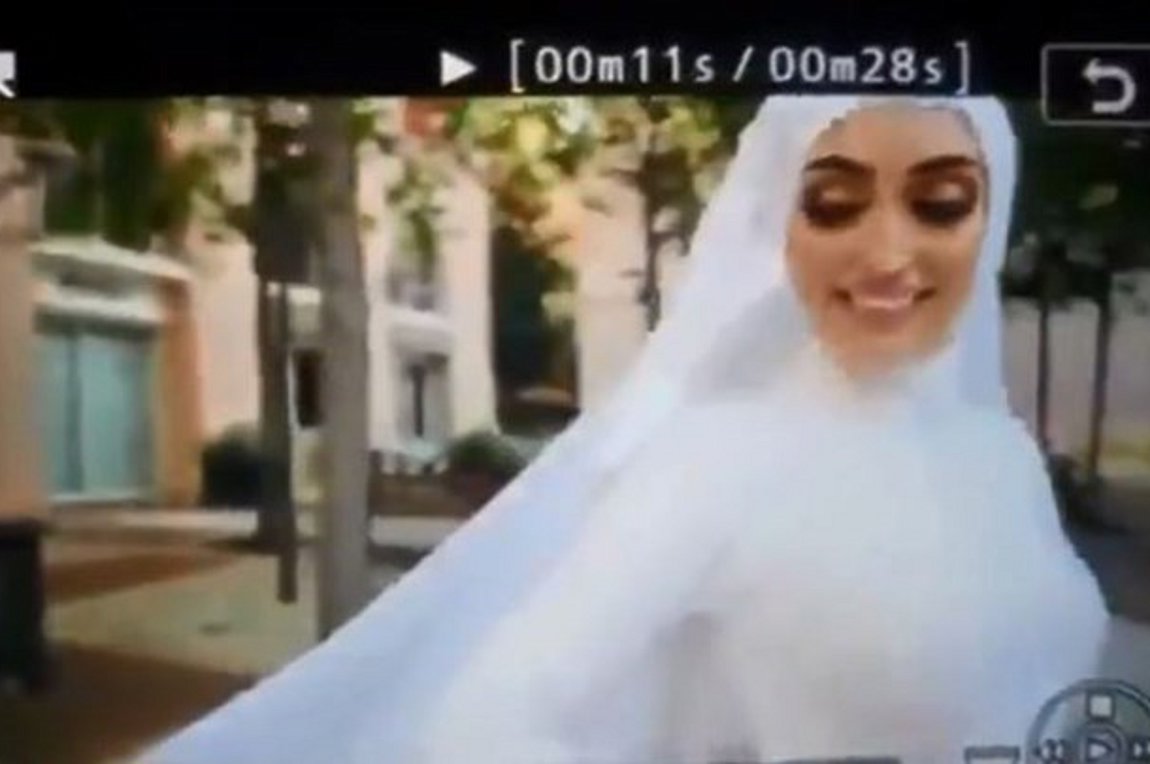 Βηρυτός: Η νύφη έτρεχε να σωθεί από την έκρηξη – ΒΙΝΤΕΟ