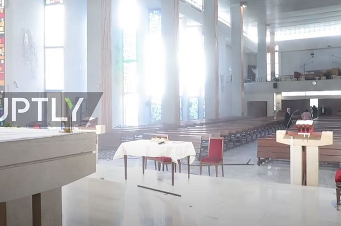 Νέο ΒΙΝΤΕΟ από τη Βηρυτό: Χάος σε γάμο τη στιγμή της έκρηξης