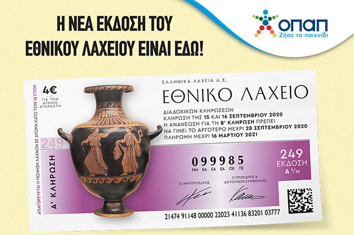 Αντίστροφη μέτρηση για την 249η έκδοση του Εθνικού Λαχείου