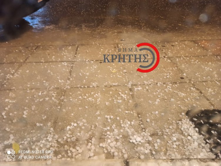 Έντονη βροχόπτωση τα ξημερώματα στην Κρήτη - Έπεσε χαλάζι στα Χανιά - ΒΙΝΤΕΟ