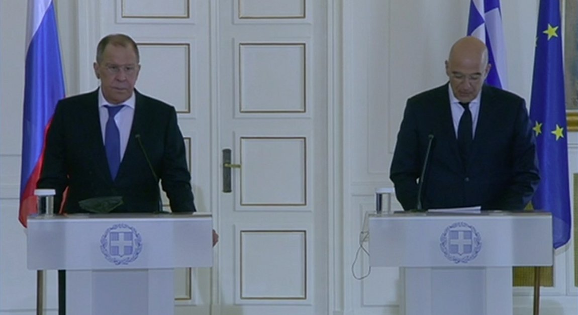 LIVE: Οι δηλώσεις Δένδια – Λαβρόφ