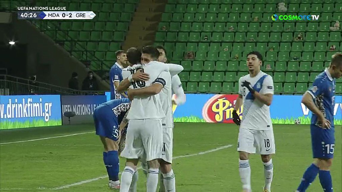 Η Εθνική νίκησε τη Μολδαβία 2-0 – Δείτε τα γκολ