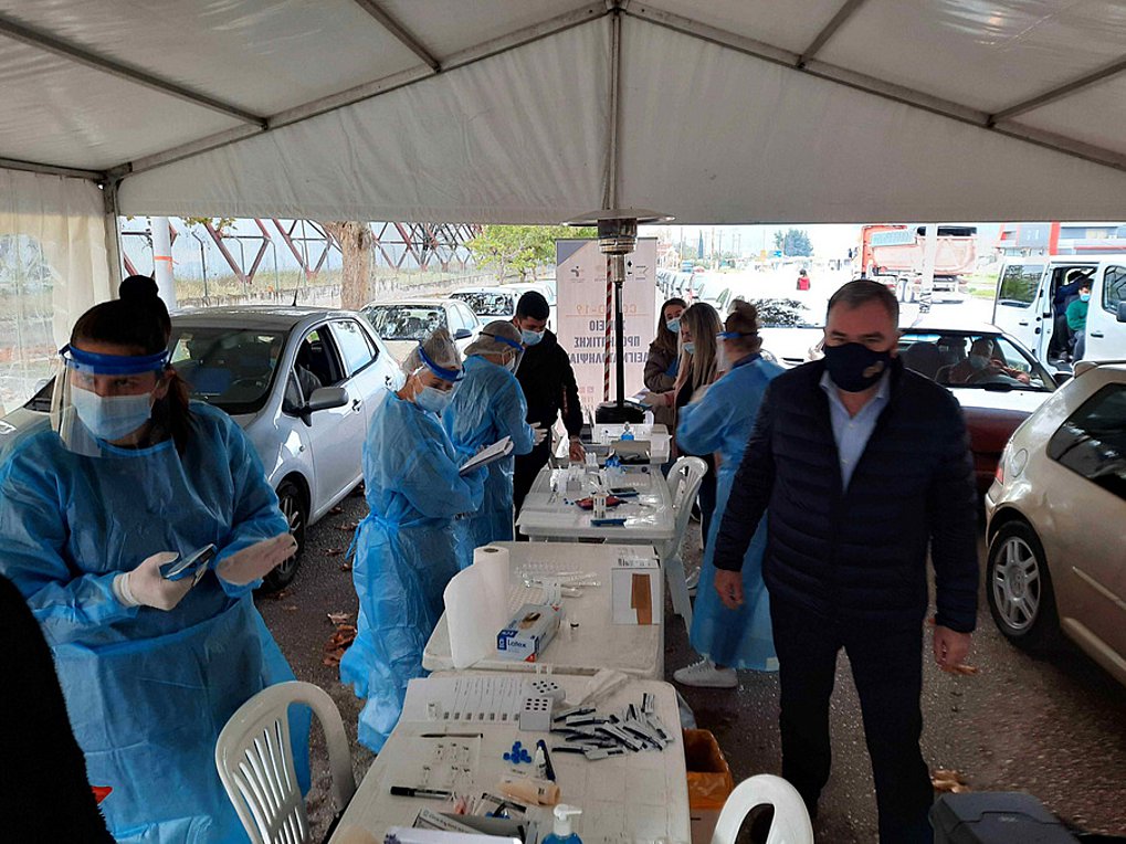 Λαμία: Χαμηλό το φορτίο της μόλυνσης από κορωνοϊό