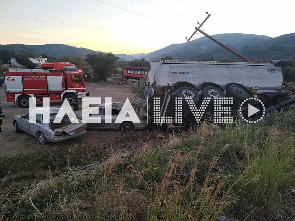 Tραγωδία στον Πύργο: Θύμα τροχαίου δυστυχήματος 22χρονος οδηγός φορτηγού