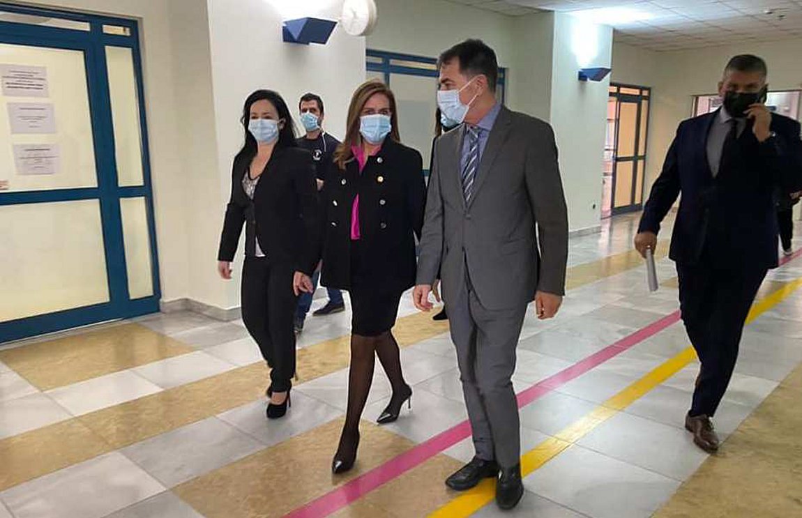 Επίσκεψη της υφυπουργού Υγείας Ζωής Ράπτη στο Πανεπιστημιακό Γενικό Νοσοκομείο Αττικόν