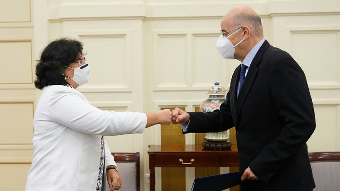 Συνάντηση Ν. Δένδια με την πρέσβη της Πορτογαλίας