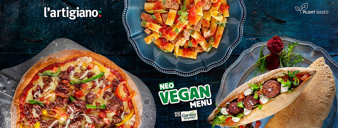Νέο Vegan Menu από την l’artigiano και την Garden Gourmet!