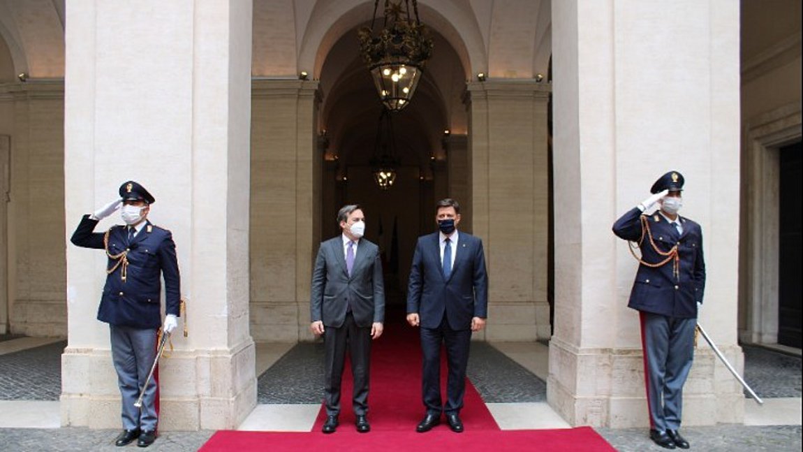 Μ. Βαρβιτσιώτης-Β. Αμέντολα: Ιταλία και Ελλάδα θέλουν περιβάλλον ασφάλειας στην Μεσόγειο