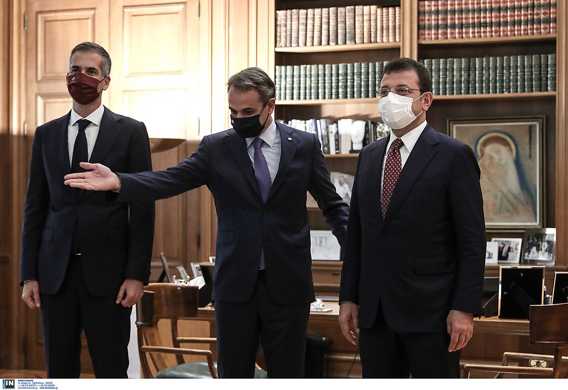 Τι συζήτησε ο Κυριάκος Μητσοτάκης με τους δημάρχους Αθήνας και Κωνσταντινούπολης