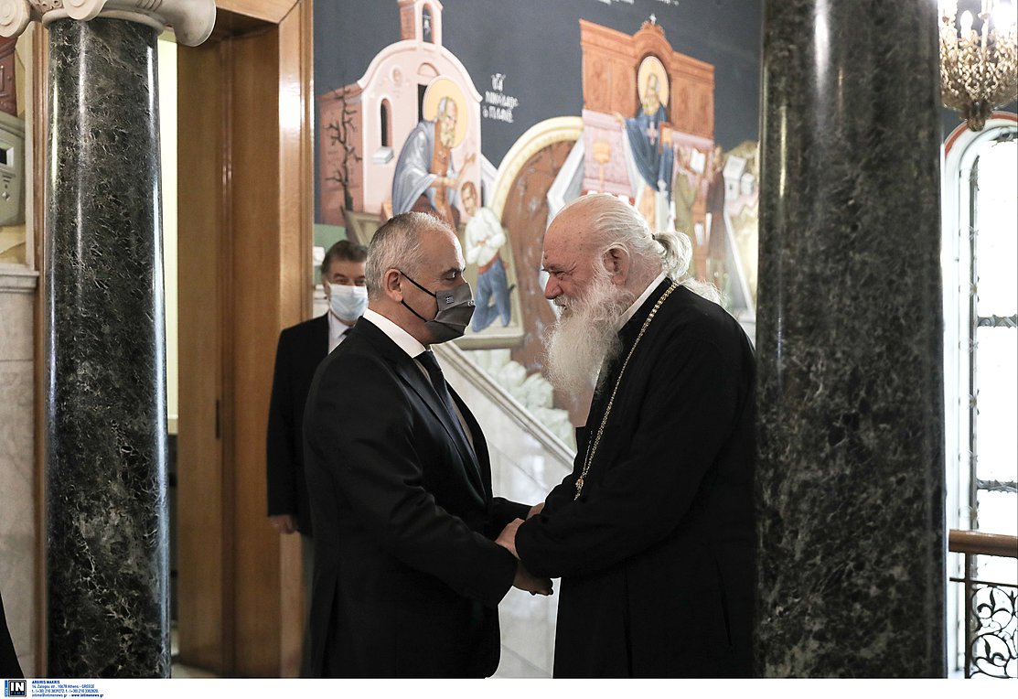 Συνάντηση του Αρχιεπισκόπου Ιερωνύμου με τον υφυπουργό Περιβάλλοντος και Ενέργειας