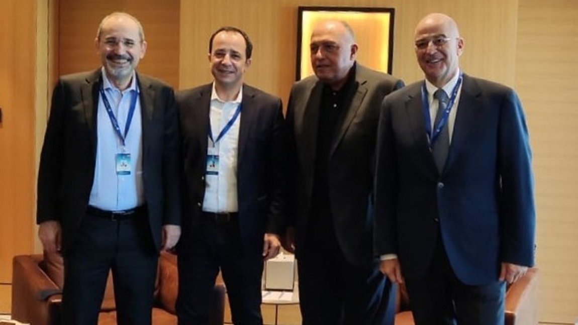 Συνάντηση Δένδια με τους ΥΠΕΞ Κύπρου, Αιγύπτου και Ιορδανίας