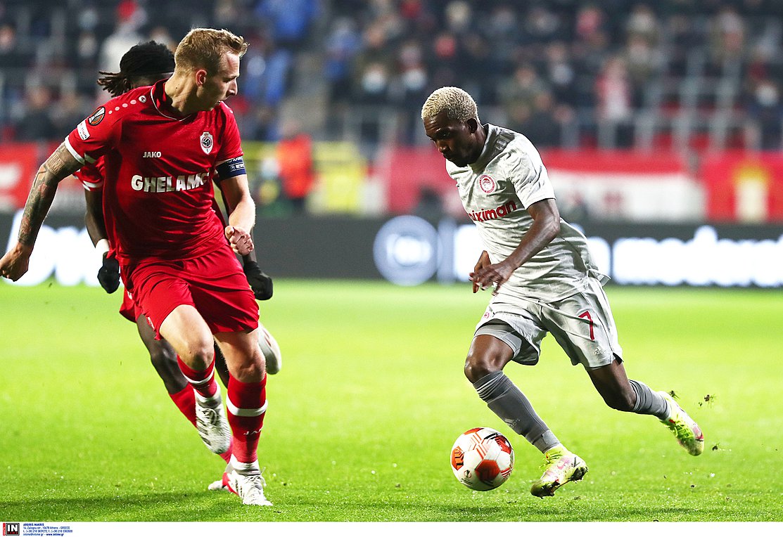 Europa League: Αντβέρπ-Ολυμπιακός 1-0 (Ημίχρονο)
