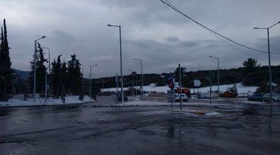Κακοκαιρία «Ελπίς»: Αποκαταστάθηκε η κυκλοφορία σε τμήματα του οδικού δικτύου της Αττικής
