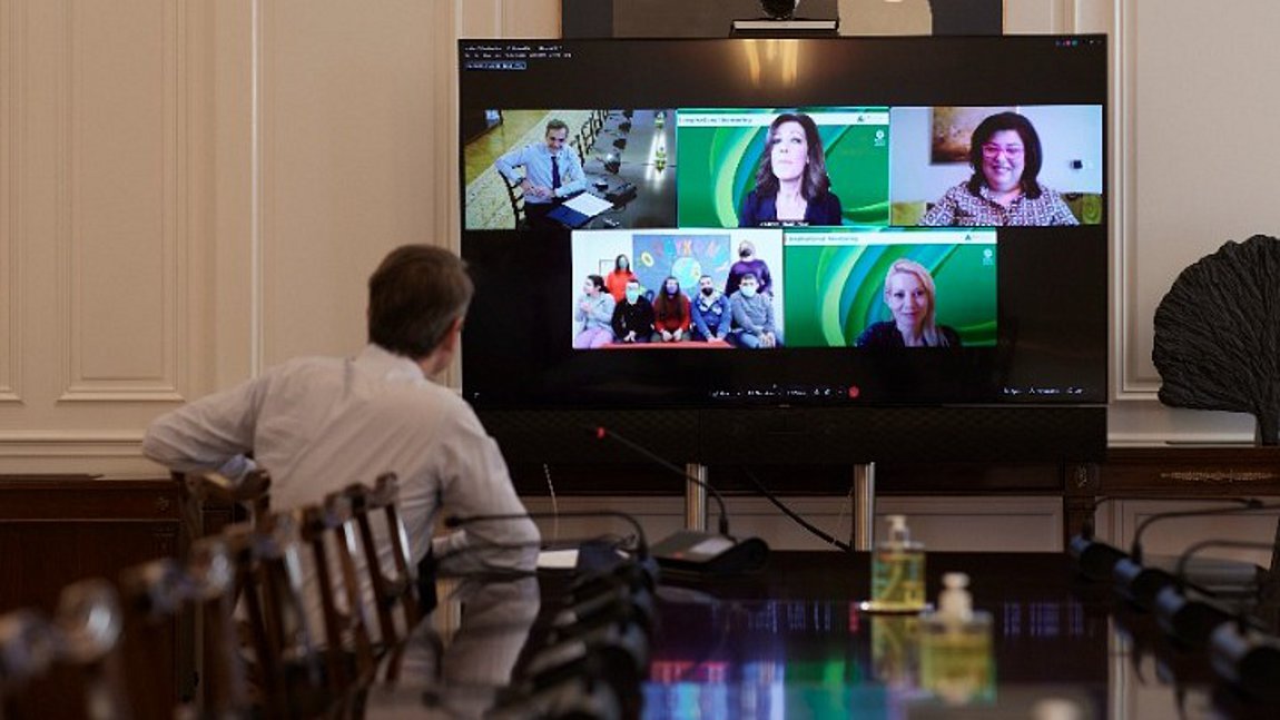 Μητσοτάκης: Τηλεδιάσκεψη με μαθητές και εκπαιδευτικούς του Εργαστηρίου Ειδικής Επαγγελματικής Εκπαίδευσης Κοζάνης