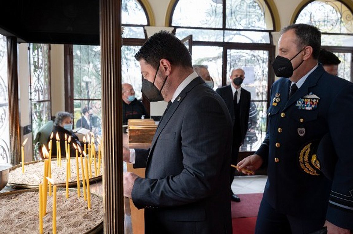 Στην εκδήλωση μνήμης για τον αντιπτέραρχο Π. Καραγιάννη ο Ν. Χαρδαλιάς