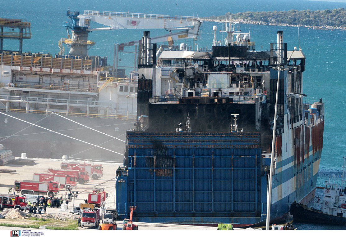 «Euroferry Olympia»: Oλοκληρώθηκε η απάντληση των καυσίμων από τις δεξαμενές του