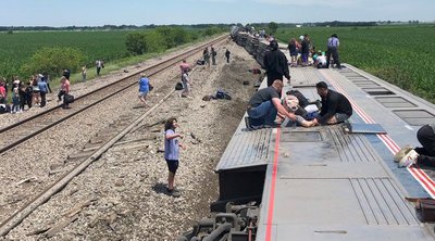 ΗΠΑ: Πολλοί τραυματίες από σιδηροδρομικό ατύχημα στο Μιζούρι - Bίντεο