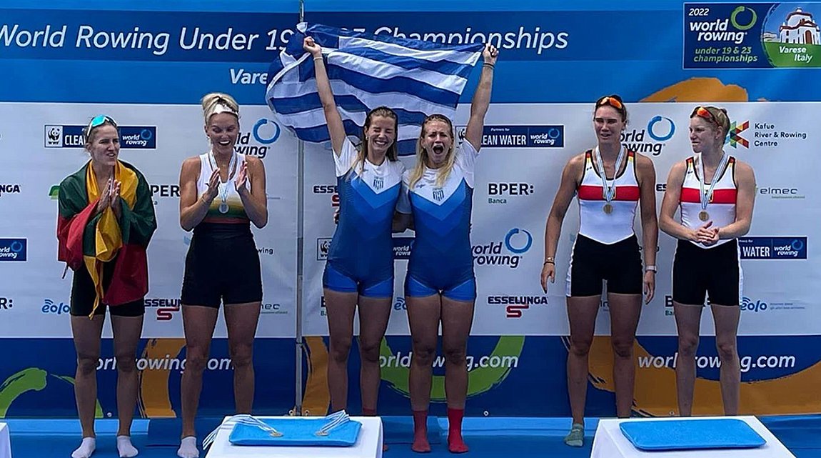 Κωπηλασία: Παγκόσμιες πρωταθλήτριες Κ23 οι Φράγκου και Μπούρμπου