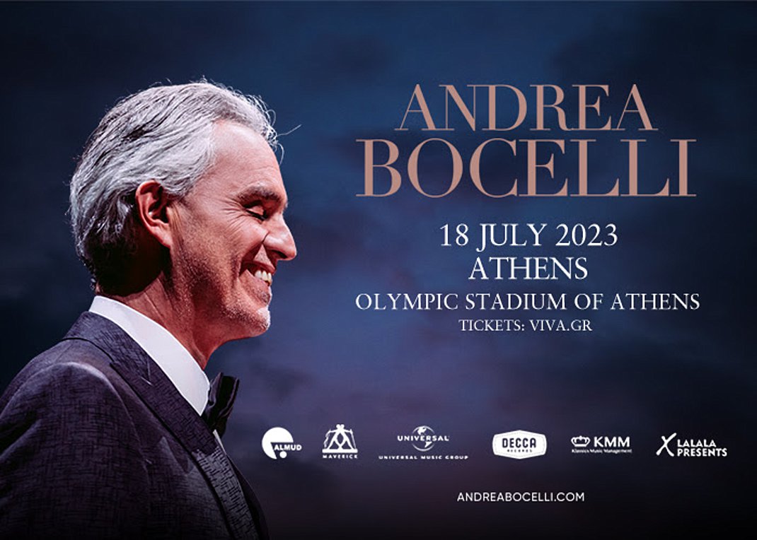 Andrea Bocelli – Live in Concert: Ολυμπιακό Στάδιο Αθήνας – 18 Ιουλίου 2023