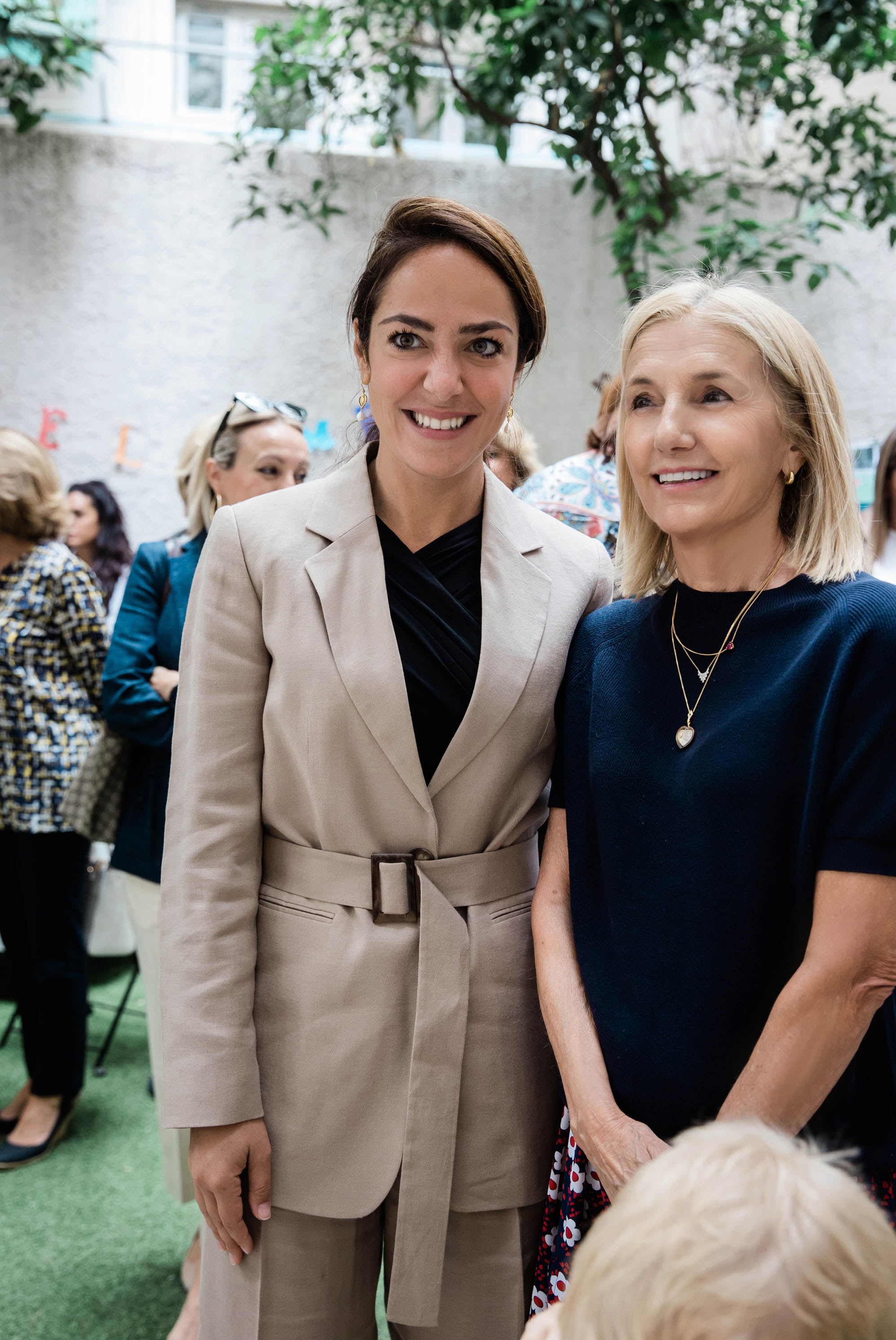 Δόμνα Μιχαηλίδου, Υφυπουργός Εργασίας και Κοινωνικών Υποθέσεων & Αλεξάνδρα Μαρτίνου, πρόεδρος της Ένωσης 'Μαζί για το Παιδί'
