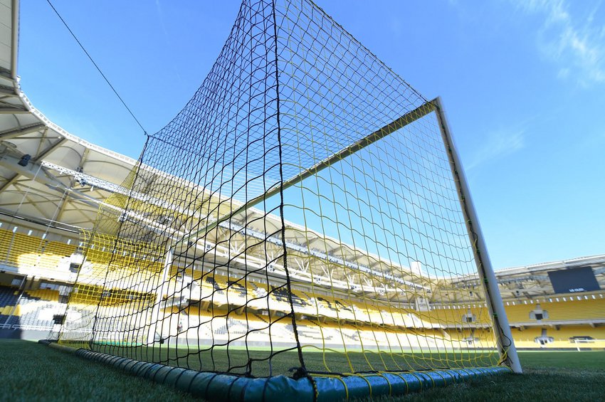 To τέρμα που βρίσκεται στην πλευρά μπροστά από το Μουσείο της ΑΕΚ στην OPAP Arena 