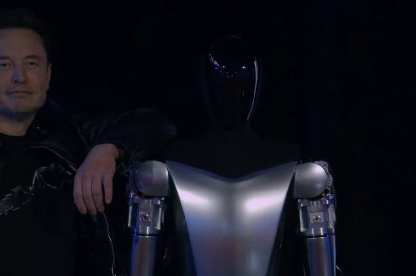 Ο Ίλον Μασκ παρουσίασε το ανθρωποειδές ρομπότ Optimus - BINTEO