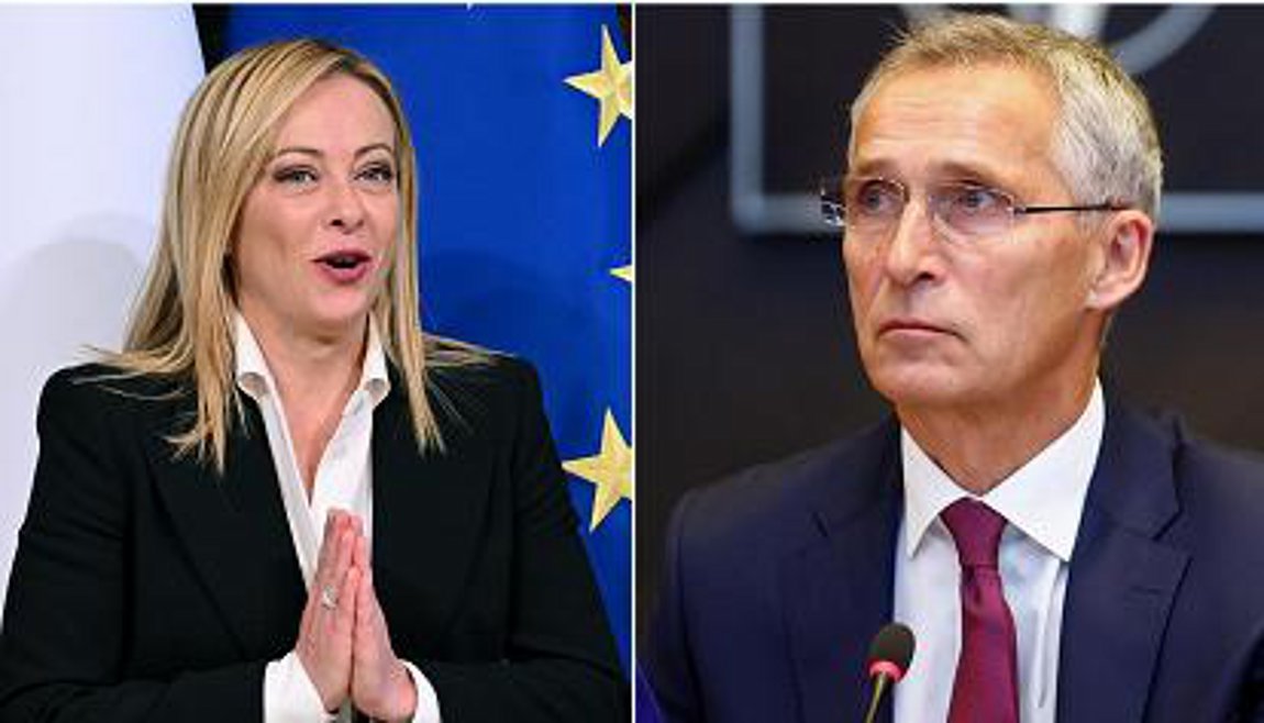 Ιταλία: Τηλεφωνική συνομιλία της Τζόρτζια Μελόνι με τον Γενς Στόλτενμπεργκ