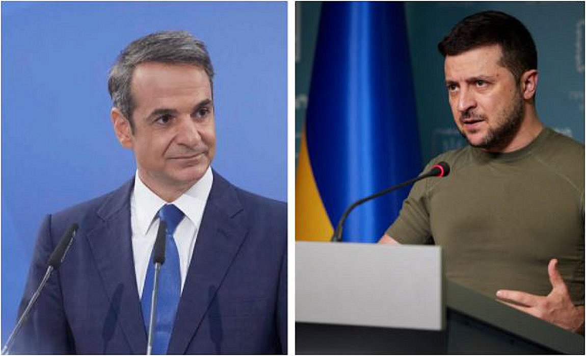 Τηλεφωνική επικοινωνία Μητσοτάκη-Ζελένσκι: «Θα συνεχίσουμε να στηρίζουμε την Ουκρανία»