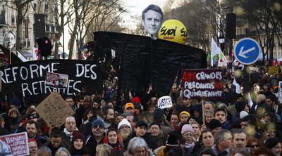 Γαλλία: Νέες κινητοποιήσεις για τις 7 και τις 11 Φεβρουαρίου ανακοίνωσαν τα συνδικάτα