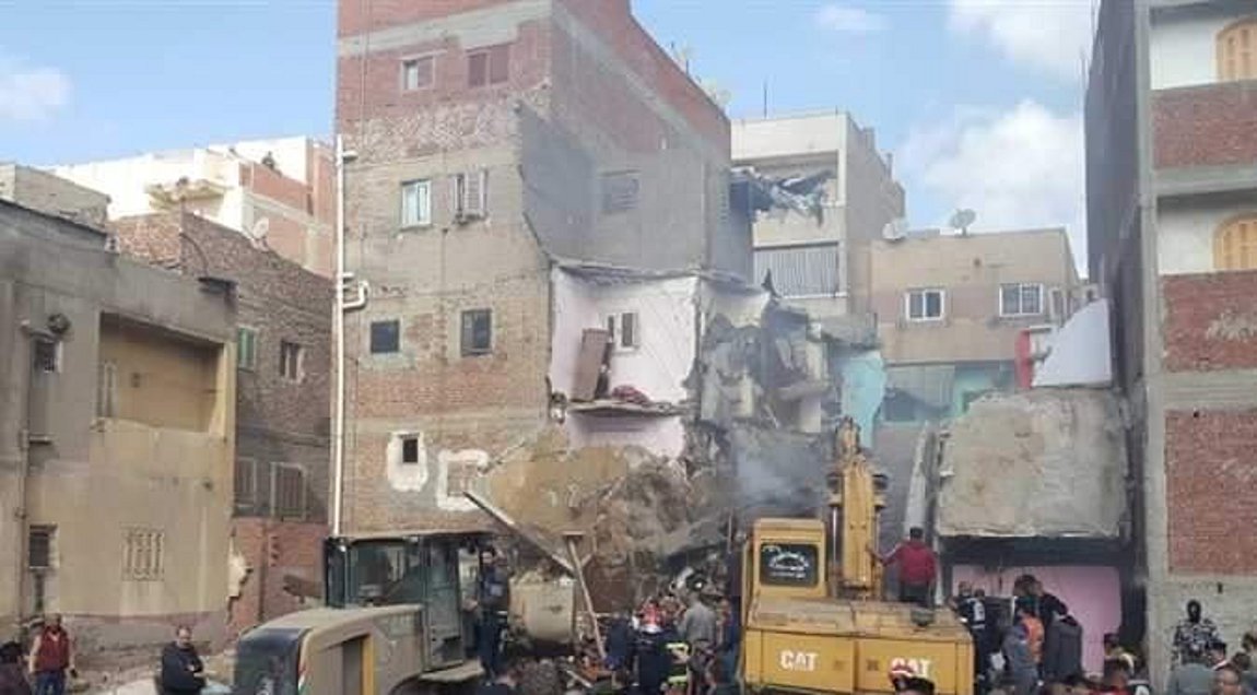 Αίγυπτος: Κατάρρευση τετραώροφης πολυκατοικίας – Τουλάχιστον έξι νεκροί και 23 τραυματίες