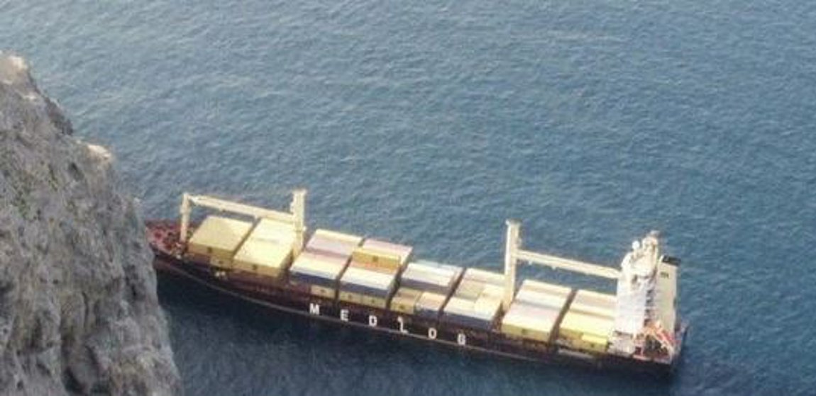 Φορτηγό πλοίο με σημαία Τουρκίας προσάραξε δυτικά της Τήλου