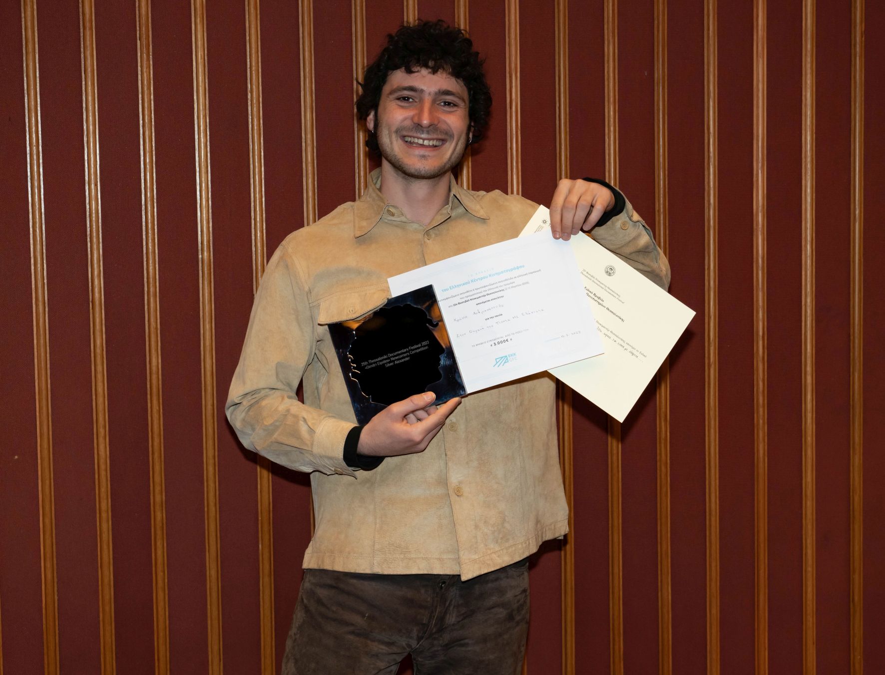 Ο σκηνοθέτης  της ταινίας Στον ουρανό του τίποτα με ελάχιστα Χρήστος Ανδριανόπουλος