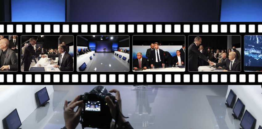 Eκλογές 2023: Δείτε όλο το debate - Εικόνες που κατέγραψε ο φωτογραφικός φακός στο στούντιο