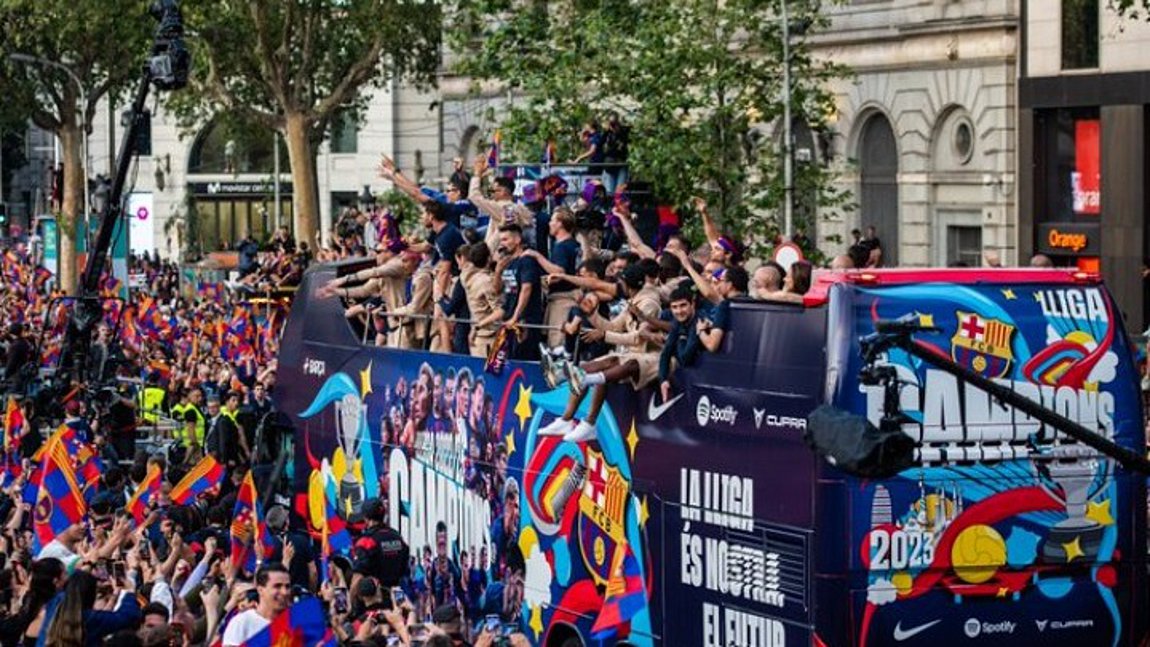 Ποδόσφαιρο: Αποθέωση για την πρωταθλήτρια Ισπανίας, Μπαρτσελόνα